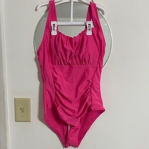 Women's Pink One-Piece Swimsuit